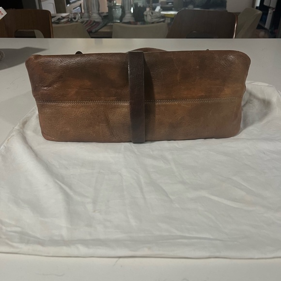 Theory Brown Messenger Bag with Rustic Leather Finish - Picture 5 of 13